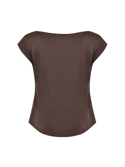 Blusa in raso di viscosa Fondente Herno | BL00009DR 127278810
